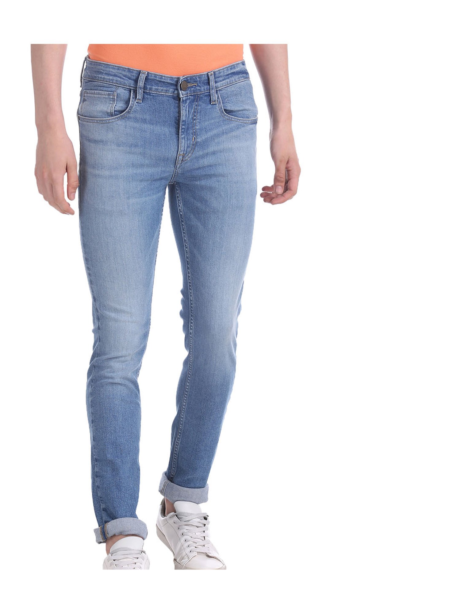 light blue slim jeans