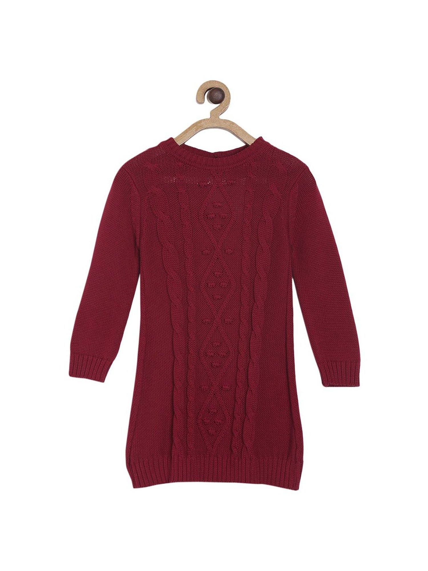 ₪160-Autumn And Winter New Childrens Knitted College Style Big Red Girls  Sweater Dress-Description