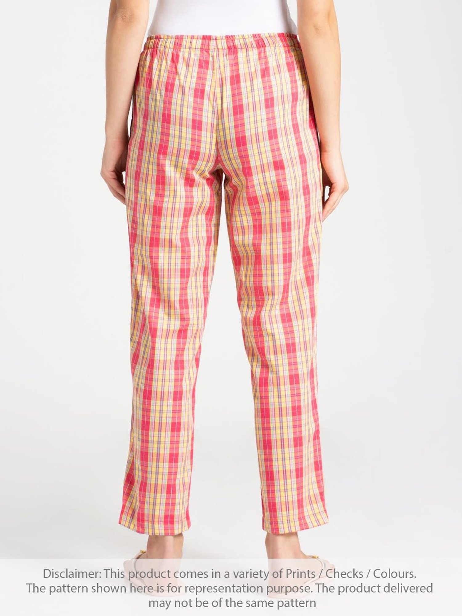 Jockey Women's Cotton Checkered Pajama – Online Shopping site in India
