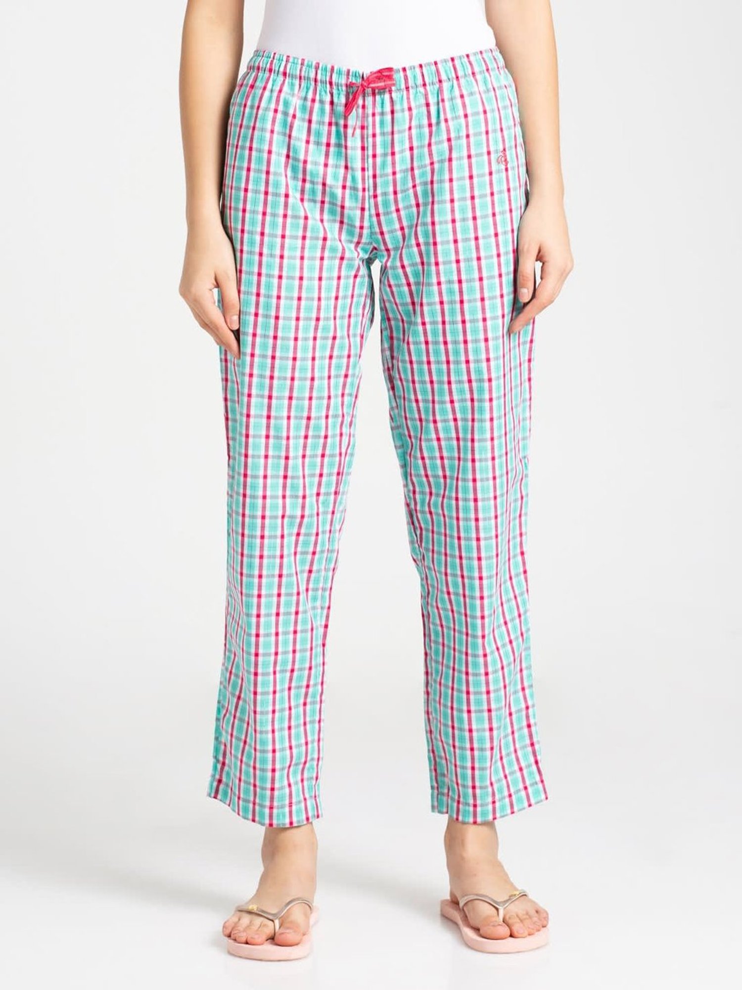 Buy Jockey Ruby Checks Rx06 Pyjamas Online At Best Prices Tata Cliq