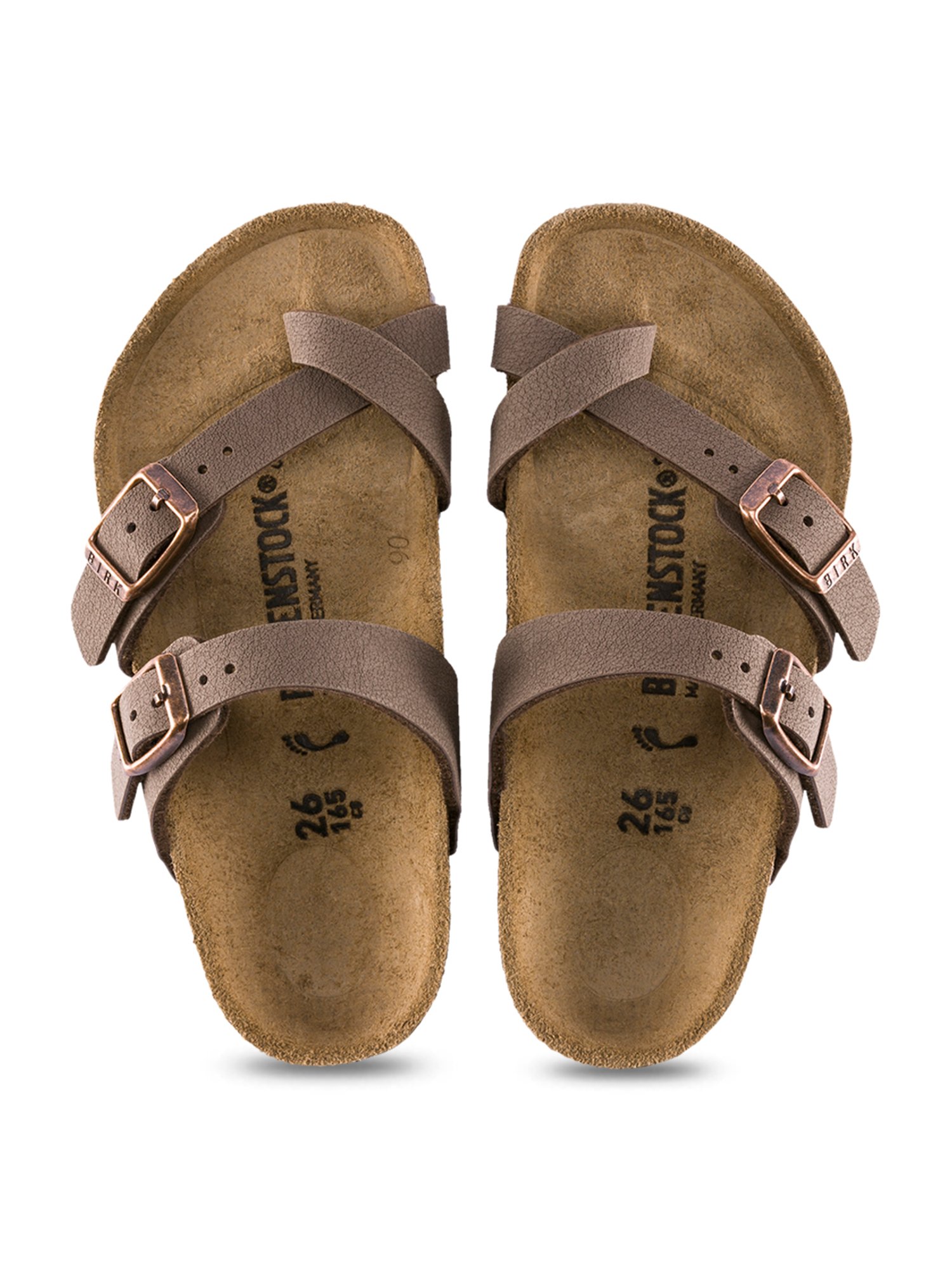 birkenstock mayari cross strap sandals mocha
