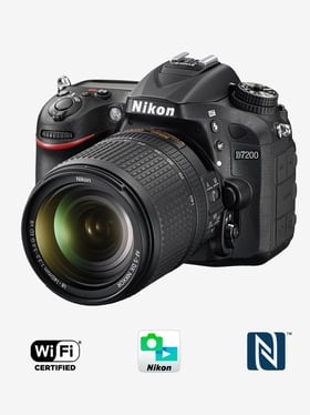 Nikon D7200 (with AF-S 18-140mm VR Kit Lens) DSLR Camera with 16GB Card and Carry Case (Black)