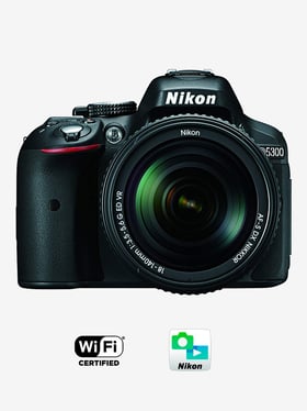 Nikon D5300 with (AF-S 18-140mm VR Lens) DSLR Camera 16 GB Card + Carry Case (Black)