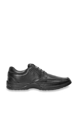 red chief black derby formal shoes