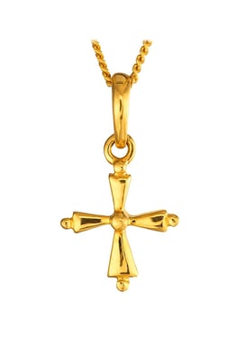 gold cross pendant tanishq