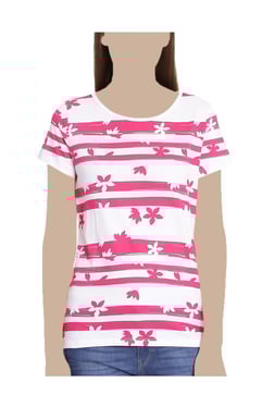 United Colors Of Benetton Pink Floral Print Top