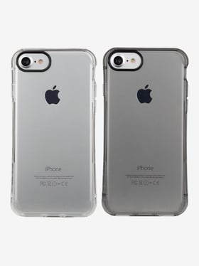Stuffcool Arc Back Case Cover for Apple iPhone 8iPhone 7 (TransparentSmoke Grey) (Set of 2Pcs)