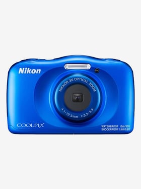 Nikon Coolpix W150 13.2 MP Point & Shoot Camera with 16GB SD Card + Carry Case + HDMI Cable (Blue)