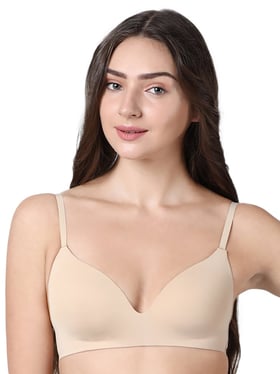 Buy Enamor F084 Seamless Ultra T-Shirt Bra-Padded -Skin for Women Online @ Tata  CLiQ