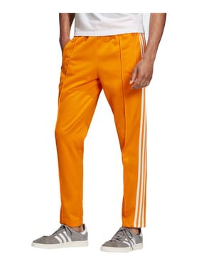 Orange and white store adidas pants