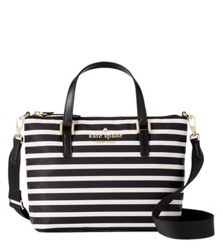 Buy Kate Spade Black Cream Lucie Satchel for Women Online Tata