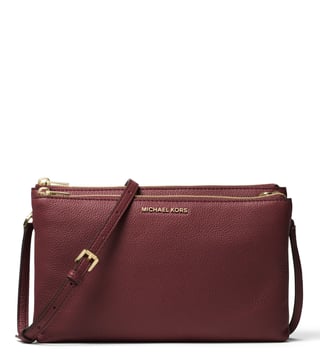 Oxblood michael kors online bag