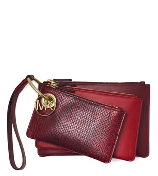 Michael kors oxblood discount wristlet