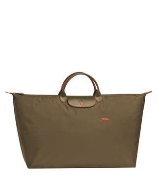 Longchamp khaki large on sale tote