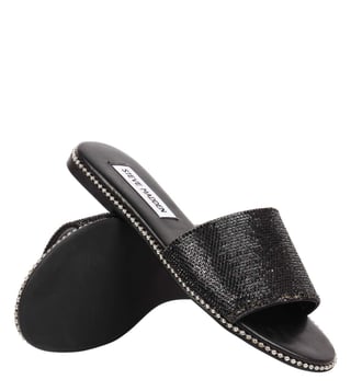 Steve madden slides discount black