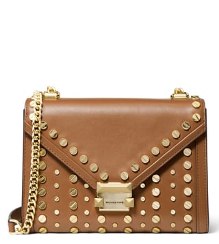 Whitney medium studded deals leather satchel