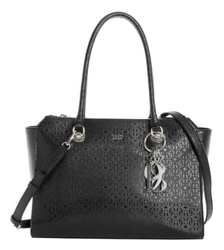 Buy GUESS Black Tamra Medium Society Logo Shoulder Bag for Women Online Tata CLiQ Luxury