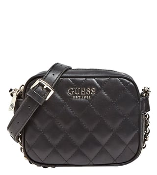 Buy GUESS Black Sweet Candy Small Quilted Top Zip Cross Body Bag for Women Online Tata CLiQ Luxury