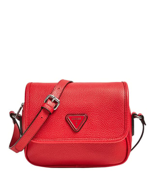 Guess red shop crossbody bag