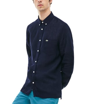 lacoste linen shirt