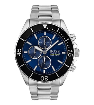 Hugo boss best sale blue dial watch