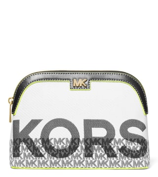 Buy Michael Kors Neon Yellow Carolina Medium Logo Pouch for Women Online @  Tata CLiQ Luxury