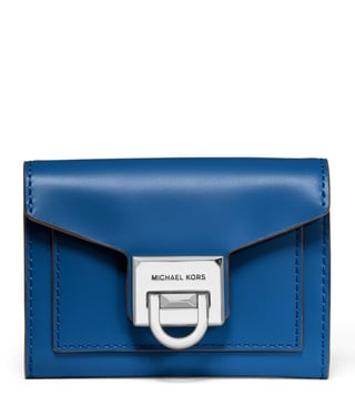 Buy Michael Kors Grecian Blue Manhattan Small Wallet for Women Online @  Tata CLiQ Luxury