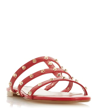 Buy Dune London Red Nashvill Studded Sandals for Women Online