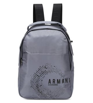 Buy Armani Exchange Grey Medium Top Handle Logo Backpack for Men Online @  Tata CLiQ Luxury