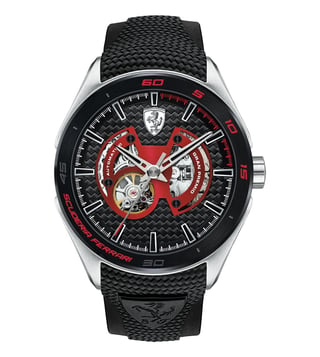 Buy Ferrari 0830348 Gran Premio Automatic Black Dial Watch for Men Online Tata CLiQ Luxury