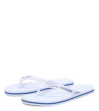 Buy Armani Exchange White Thong Sandals for Men Online @ Tata CLiQ Luxury