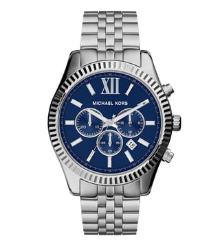 Michael kors store blue dial watch