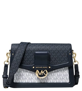 Buy MICHAEL Michael Kors Navy Multi Jessie Large Cross Body Bag for Women  Online @ Tata CLiQ Luxury