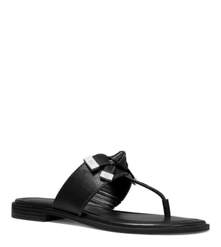 Buy MICHAEL Michael Kors Black Ripley T Strap Sandals for Women