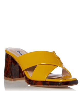 Dune yellow hot sale sandals