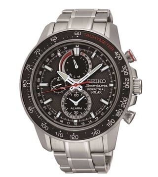 Seiko solar 2024 alarm chronograph