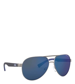 Buy Armani Exchange Blue Mirror Blue Aviator Sunglasses for Men Online @  Tata CLiQ Luxury