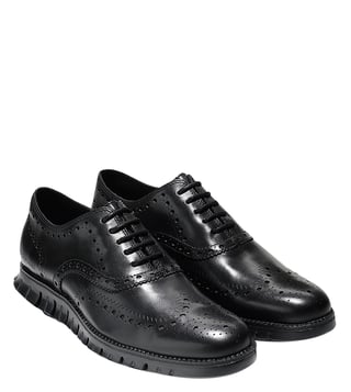 zerogrand wingtip oxford black