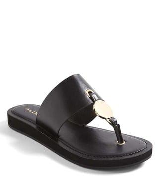 Buy Aldo Black Yilania T Strap Sandals for Women Online Tata