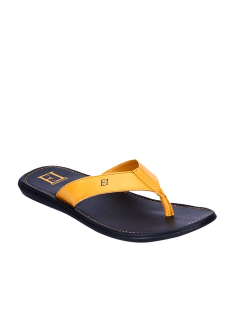 Buy Franco Leone Yellow Slippers Online 