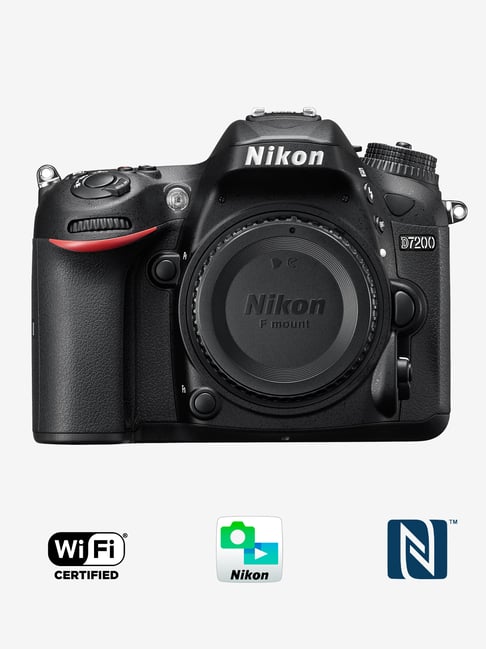 Nikon D7200 Body Only DSLR Camera with 16 GB Card and Carry Case Black