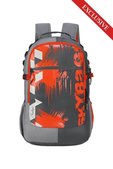 Buy Skybags Komet Plus 02 Dark Grey Orange Laptop Backpack Online At Best Price Tata CLiQ