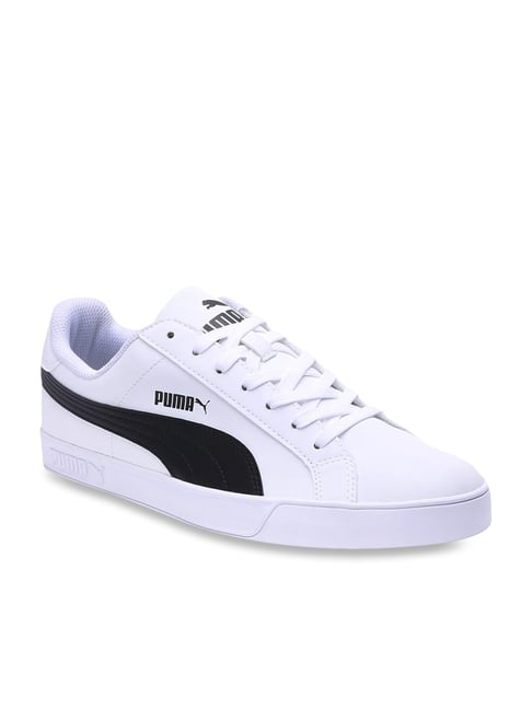 puma smash vulc white sneakers
