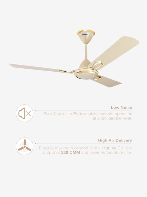 Buy Luminous Krona 1200 Mm 3 Blades Ceiling Fan Ivory Online At