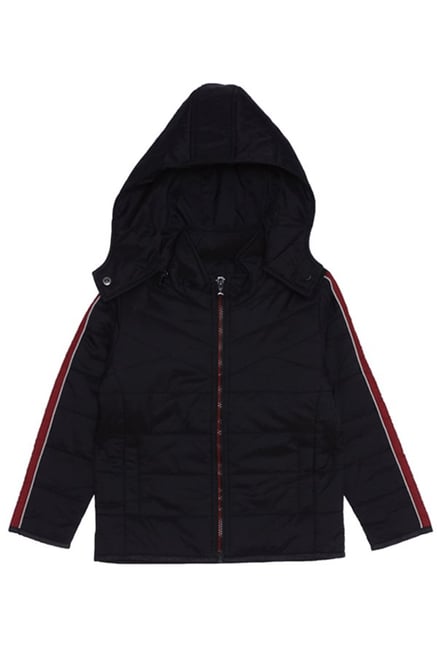 612 League Black Quilted Hood Jacket