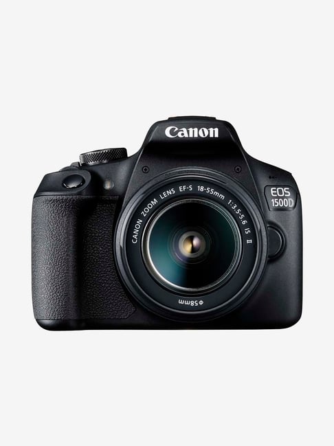 Canon EOS 1500D (EF S18-55 IS II Lens) 24.1 MP DSLR Camera (Black)