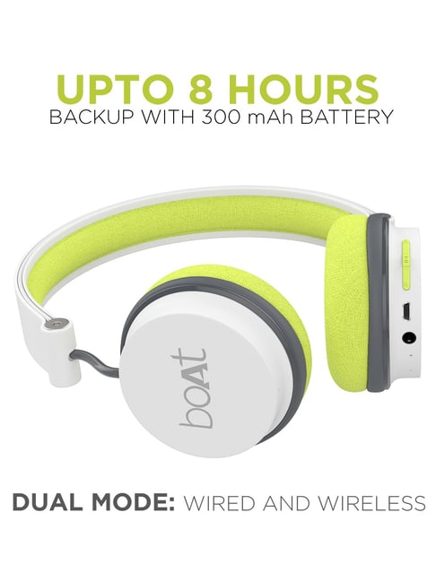 Boat Rockerz 400 T Wireless Headphone With Super Extra Bass Up To 8h Playtime Grey Green