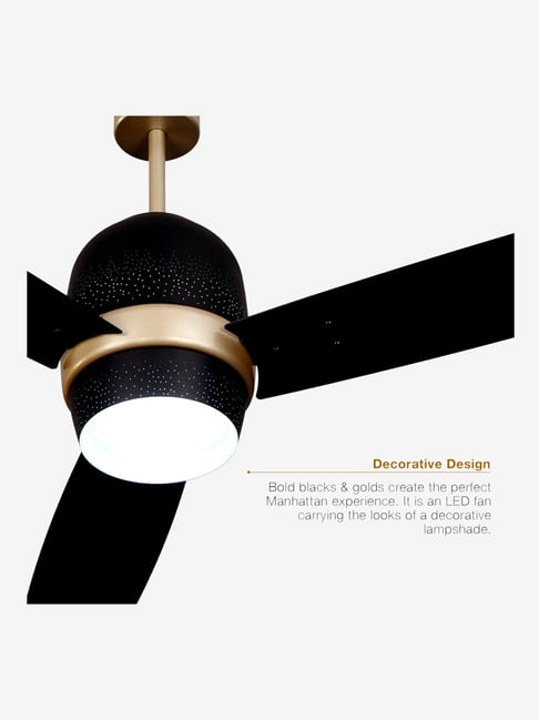 Buy Luminous 1200 Mm 3 Blades New York Manhattan Ceiling Fan