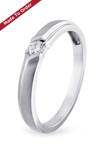 Buy Tanishq 950 Platinum \u0026 Diamond Ring 