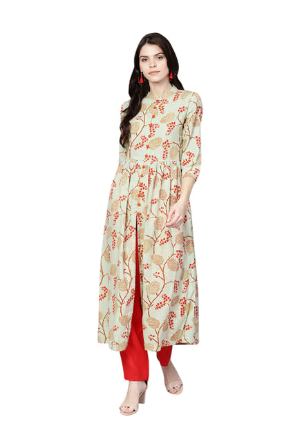 Gerua on sale anarkali kurta